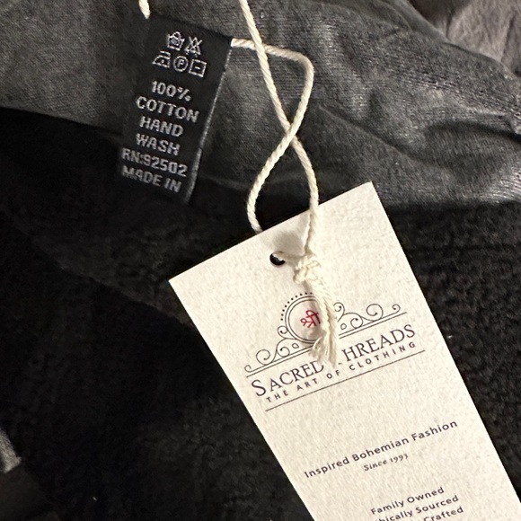 L/XL. Sacred Threads Charcoal Fleece lined Coat. LG/GR/GR01. 225912 - Picture 6 of 6